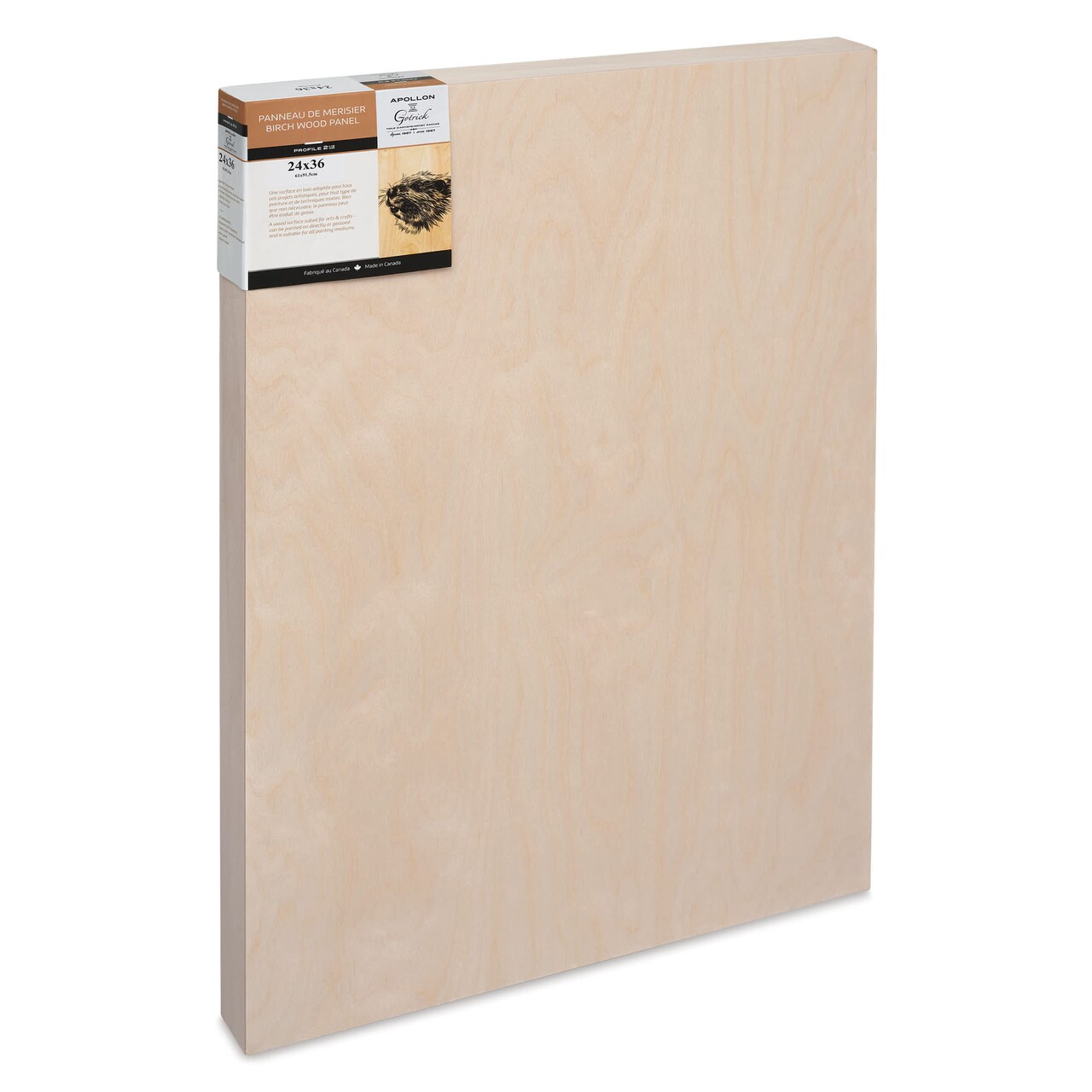 Apollon Gotrick Cradled Wood Panel - 24" x 36", 2-5/8" Profile